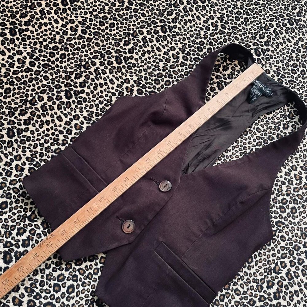 vintage brown crop vest - Picture 6 of 7